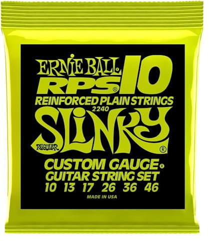 Ernie Ball, Regular Slinky RPS Nickel Wound, Corde per chitarra elettrica, diametro 10-46