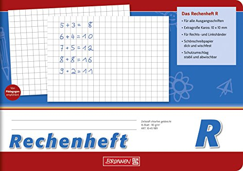 BRUNNEN Rechenheft | A5 quer, Lineatur R, 16 Blatt, blau