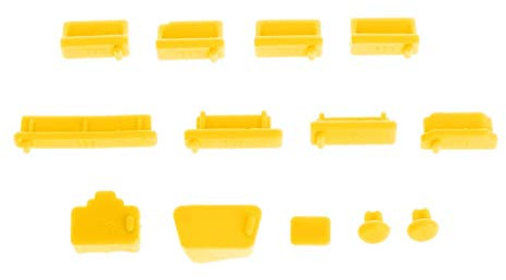 SimpleLife 13Pieces Tappi Anti-Polvere Porta Dati in Silicone Morbido Set di Protezioni USB Prese per Laptop Coperchio Antipolvere Coperchio per Tappi PC Accessori per Notebook per Computer