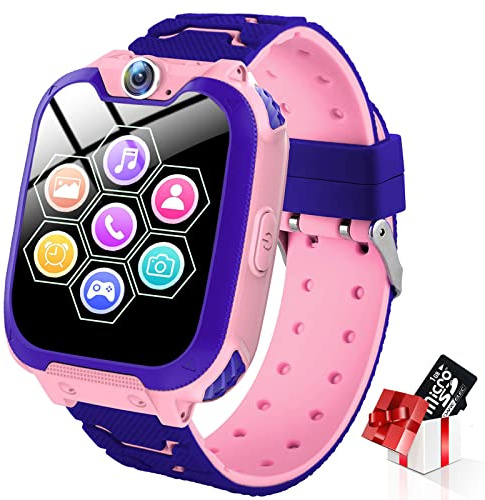 Orologio Intelligente Bambini con 7 Giochi - Musica MP3 Smartwatch, con Telefono Allarme Camera, Regali per Ragazzi, 3-12 Ys