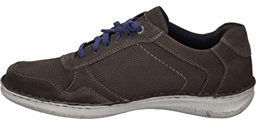 Josef Seibel Herren Low-Top Sneaker Anvers 97,Weite K (Extra weit),Wechselfußbett,schnürer,Halbschuhe,Turnschuhe,Asphalt-Kombi,43 EU