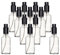 YIZHAO Flacon Spray Vide 50ml, Transparent Bouteille Spray Verre, avec Brouillard de Pulverisateur Fine, pour Huiles Essentielles, Aromathérapie, Parfums, Nettoyage, Voyage, Pharmacie – 12Pcs
