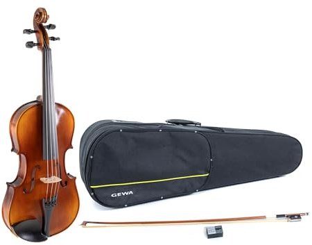 GEWA Juego de viola Allegro VA1 – 35,5 cm (viola 3/4) listo para tocar, incluye estuche moldeado, arco de massaranduba, cuerdas Thomastik Infeld AlphaYue