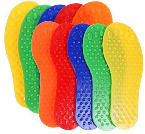 TOGEVAL 10St Bodenmarkierungen Teppichfleck Spotmarker für den Außenbereich Punktmarkierpads floormarker spielfeldmarkierung Agility-Trainingsmarker Zeichen für Fußballtraining PVC