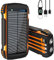 Newest 56800mAh 65w Power Bank Battery Pack Solar Charger with 4 Built in Cables, USB-C Input/Output Fast Charging, Dual Bright Flashlight for Camping Outdoor, for iPhone Android