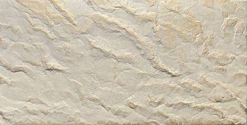 Deccart - Panneaux muraux 100x50 cm - Panneau mural decoratif 3d - Decoration deco murale Salon - decorative mural - Wall panel - Faux mur - Felsblock 19 Gold - 4 pièces (2 m²)