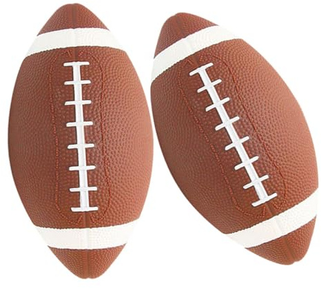 Toddmomy 2 pièces Ballon de Rugby Gonflable Junior Sûr et Doux Ballon Entraînement pour Garçon Fille Éducatif pour Entraînement et Jeu Équipe