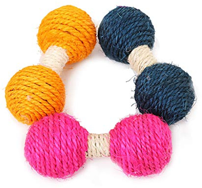 Pelota de juguete para mascotas, juguete sonajero para masticar, para atrapar arañazos, forma de barra, juguetes para lanzar, ratones en una cuerda