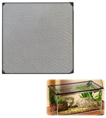 Générique Couvrir avec Un Filet, Couvercle d'aquarium en Maille Filet Anti-Saut ，Couvercle d'aquarium，Magnétique Invisible (35 * 35)