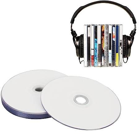 Disco en DVD R, Disco Multimedia grabable Multiusos para PC de Alta Velocidad 4,7 GB 16X con Caja Protectora para música, vídeos, Fotos y Almacenamiento de Datos (50 Uds.)