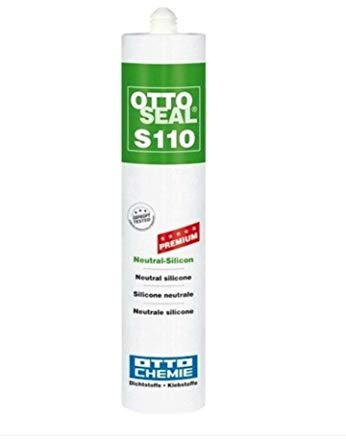 OTTOSEAL S 110 Premium-Bau-Silikon 310ml C01 weiss – Hoch abriebfest & schnell beanspruchbar – Für die Verfugung von Glaselementen – Sicher gegen Schimmel
