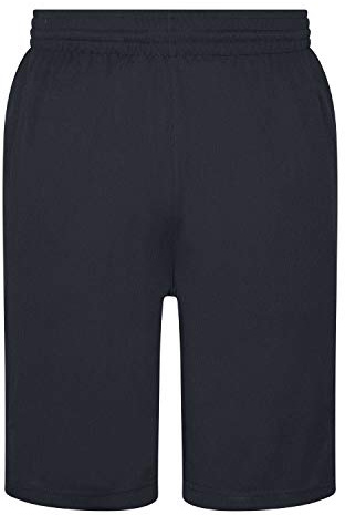 MA ONLINE Mens Sports Casual Stretchy Panel Shorts Adults Jogging Sports Workout Knickers (French Navy X Large)