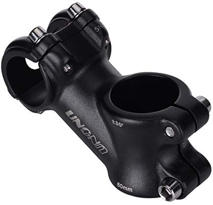 MEISCHE Short Bike Stem 35 Degree 25.4x60mm Handlebar Stem Riser for Mountain Bike, Road Bike, BMX, Ultralight Cycling Parts
