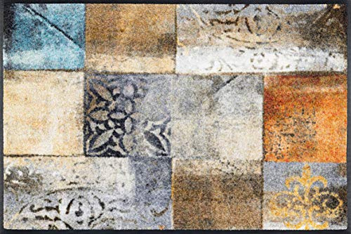 Wash+Dry Alfombra Tilea 50x75cm, Adecuada para Interiores y Exteriores, Lavable