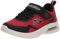 Skechers Jungen Microspec Max Torvix Sneaker, Red Black Textile Trim Silver Trim, 28 EU