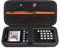Elonbo Étui pour Texas Instruments Ti - 84 Plus ce/Ti - 84 Plus/Ti - 83 Plus ce/Casio FX - 9750gii Couleur Calculatrice Graphique, Poche en Maille supplémentaire pour Cordon de Charge, Noir
