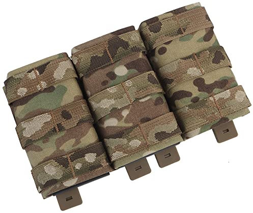 WarmHeartting MOLLE Magazinbeutel Triple Magazintasche Tasche Holster Aufbewahrung Nylon 7,62mm Magazinhalter taktisch Zubehör