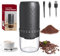Electric Coffee Bean Grinder, Portable Cordless Burr-Free Coffee Grinder, 40 Adjustable Coarseness Settings, Extra Long Life, USB Rechargeable, for Drip Coffee French Press Coffee Maker - Rhombus ﻿