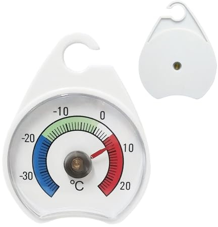Kylskåpstermometer - ABS, 2,56 x 2,13 tum kylskåpstemperaturövervakare energibesparande design | Kompakt och exakt temperaturmätare, kylskåpstermometer