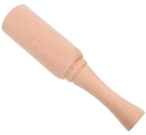 COLLBATH Maillet en Bois de Hêtre Massif Marteau à Main pour Travail du Cuir et Menuiserie Outil Polyvalent Compact pour Maroquinerie Bois Dur Naturel Utilisation Confortable et Solide