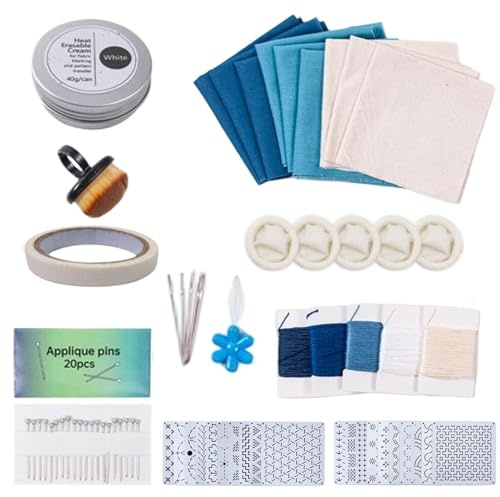 Kviltningsmallar,20-Pack Återanvändbara Geometriska Lagningar | Quiltningsverktyg Och Broderi Schabloner,Passar för, Konstklasser, Studio, Jeansbyxor, Skjortor, Väskor, Täcken, Kläder och
