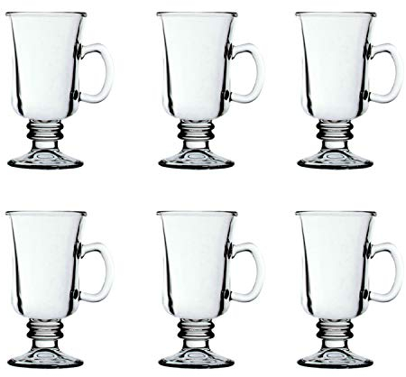 Irish Coffee Glasses, 225ml Set of 6.