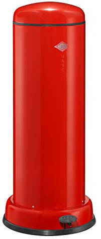Wesco AbfallSMLR Big Baseboy Abfallsammler, Edelstahl, Rot, 38 x 38 cm