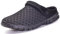 Zuecos Hombres Mujeres Unisex Zapatillas de Playa Sandalias Piscina Vernano Zapatos de Jardín Respirable Malla Casual Pantuflas - Negro, 43 EU