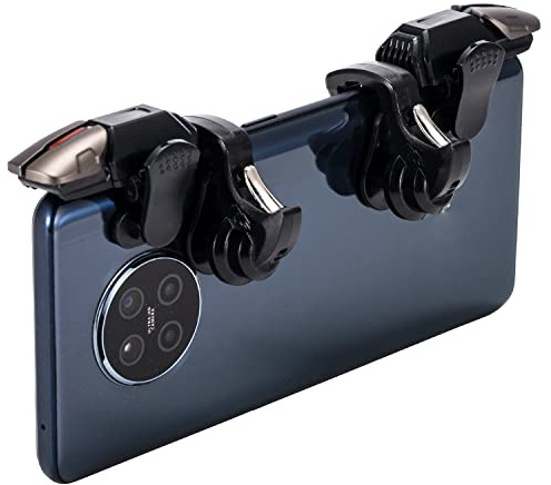 6 Trigger Mobile Game Controller for 6 Fingers Operation with Key Layout Diagram,Joystick Gamepad Compatible with PUBG/Fornite/Call of Duty/Rules of Survival/Knives Out