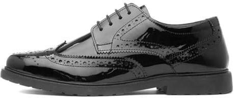 Hush Puppies Women's Verity Brogue Oxford, Schwarz, 37 EU