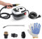 Decdeal Tragbarer Dampfreiniger 2500W Tragbarer Dampfreiniger Hochtemperatur-Dampfreiniger mit Bürsten und Handschuhen für Küchenmöbel Badezimmer Auto