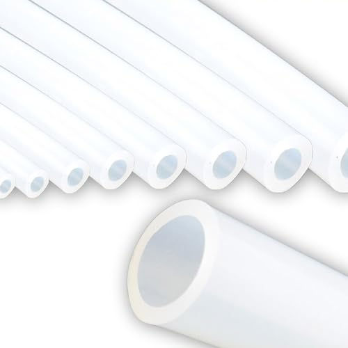 Manguera de silicona neumática de goma de silicona, manguera de aire comprimido, manguera de aire, tubería de agua para aire, agua, combustible aceite (1,5 m, 25 x 30 mm)