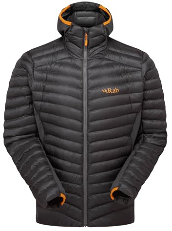 Rab Men's Cirrus Flex Hoody - Lightweight Insulated Coat for Trekking, Skiing, & Climbing - Graphene - Medium