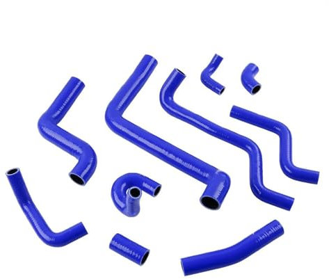 Tubo Entrada Aire Coche para VW para Golf para Jetta MK3 1,9 para TDI para AFN 110PS 1996 1997 Kit Manguito Refrigeración Radiador Silicona Tubos Rendimiento Automático Admisión AireA Tubo(Azul)