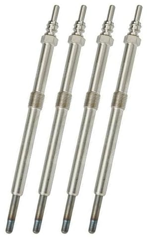 (Lot de 4) Bougie de préchauffage pour Movano 2,5l Vivaro Avantime 2,2l Espace 3 Espace IV Laguna II Master II Trafic 2 Velsatis Interstar Primastar 2,2 Dci Dti 2,5 Cdti