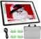 TSOCOS A4 Leuchttisch mit Tragetasche, 11000Lux Sehr Hell LED Licht Pad mit Seitliche Tasten & 6 Stufen der Helligkeit, 3 Farben Lightpad Leuchtplatte für Diamond Painting, Zeichnen, Skizzieren