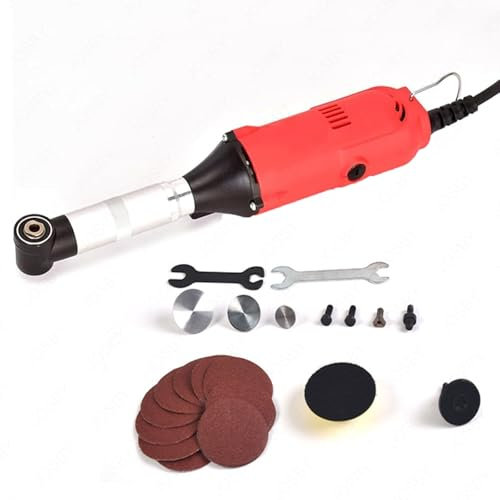 JOSBY Amoladora eléctrica de Azulejos de 350/550 W, limpiadora y abridora de Juntas para Suelos de baldosas, Velocidad de 15 000 RPM, 6 velocidades Ajustables, lijadora y pulidora