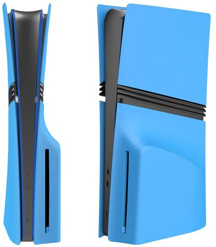 Pro Disc Edition Cover Plates for New PS5 Pro Console, Shell Panels Compatible with New PlayStation 5 Pro Accessories Protective Replacement Faceplate (Starlight Blue)