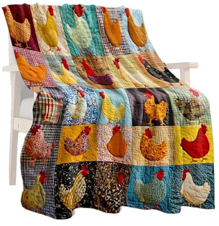 Genérico Couverture de poulet pour canapé | Couette pliable respirante pour canapé | pour la famille, pique-nique, lit, intérieur, maison, chambre, anniversaire, fête d'inauguration
