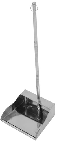 IMIKEYA Recogedor de Basura y Diseño sin Agacharse con Mango Ergonómico de Acero Inoxidable Gran Capacidad para Limpieza Interior y Exterior