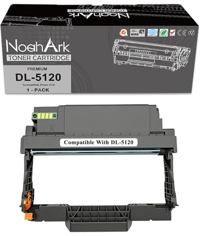NoahArk Compatibile per DL-5120 DL5120 Unità tamburo per BP5100DW BP5100DN BM5100ADW BM5100FDN BM5100ADN BM5100FDW Stampante (1 Confezione)