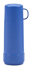 Valira Colección 1969 - Botella de vidrio aislante de doble pared con vacío de 0,75 L hecha en España, color azul