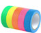 Fluorescent Cloth Tape, 5 Rolls Fluorescent Cloth Tape Luminous Neon Gaffer Tapes Self Adhesive UV Blacklight Reactive Spike Tape Glow in the Dark Light Party Supplies(12.7mm x 5 m per Roll))