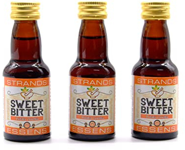 Sweet Bitter Smakessens Set 3 x 25 ml – Alkoholfri Livsmedelsarom med Örtig Söt-Besk Profil