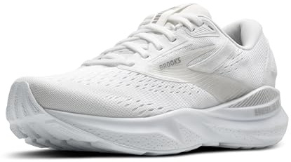 Brooks Women’s Adrenaline GTS 24 Supportive Running Shoe, White/Oyster/Alloy, 5.5 UK