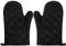 Guantes Horno 2 PCS Manoplas Horno Guantes de Horno Negros Guantes de Horno Resistentes al Calor Guantes de Horno Manopla Horno Apto para Cocinar Hornear Asar Barbacoa Microondas