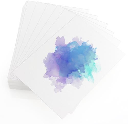 60 Blätter Aquarellpapier 5x7 Zoll 300 g/m², ELEPRUC Aquarellblock Malpapier, Watercolor Wasserfarben, Gouache Papier, DIY Geschenk, Aquarell Postkarten Karten für Studenten Lehrer Künstler Basteln