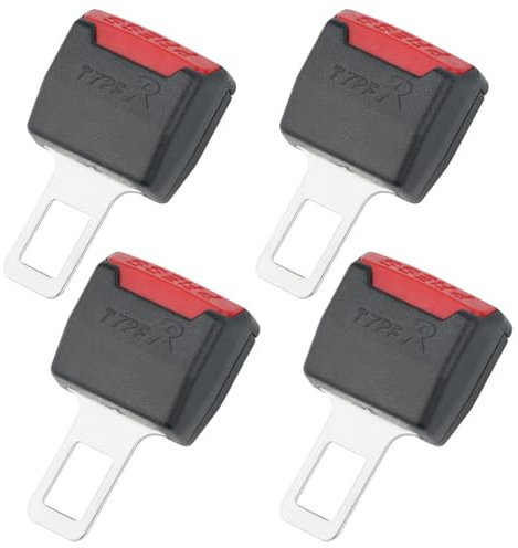 MIRKUZI Almohadillas para cinturón de seguridad,4pcs Cinturón de seguridad Ganchos Accesorios de coche Compatible con el 99% de los coches
