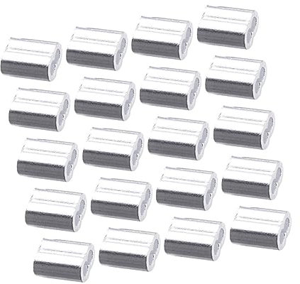 ABOOFAN Lot De 100 Pinces À Sertir Pour Câble Métallique Pour Joint En Fil D'Acier