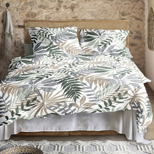 Irisette Set di biancheria da letto in seersucker, 2 pezzi, copripiumino 140 x 200 cm, federa 90 x 70 cm, modello: para